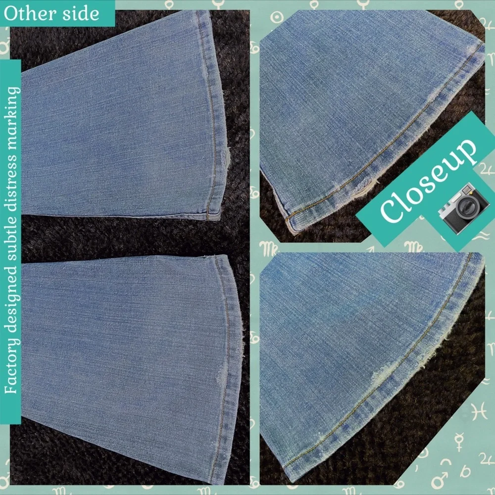 ⭐️SUPER RARE VINTAGE Y2K JUICY COUTURE ASTROLOGY ZODIAC CAPRICORN FLARE JEANS 29 - Picture 10 of 16